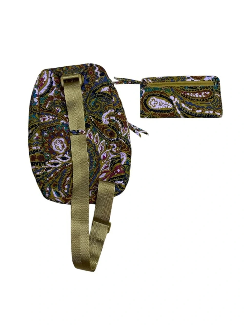 Vera Bradley Paisley Mini Backpack & Wallet Set Quilted Cotton